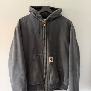 90s Carthartt Jacket Men's Large insulated Faded/black